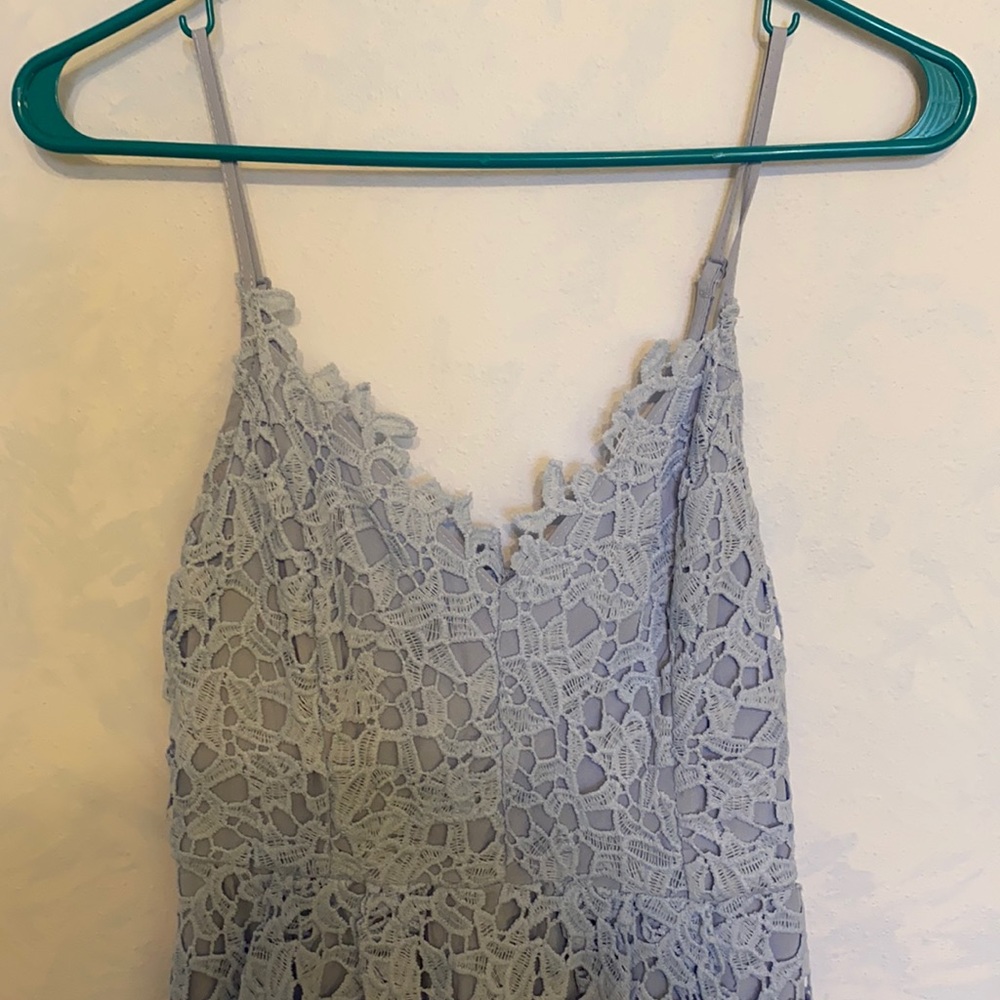 ASTR The Label Periwinkle Lace Dress Medium